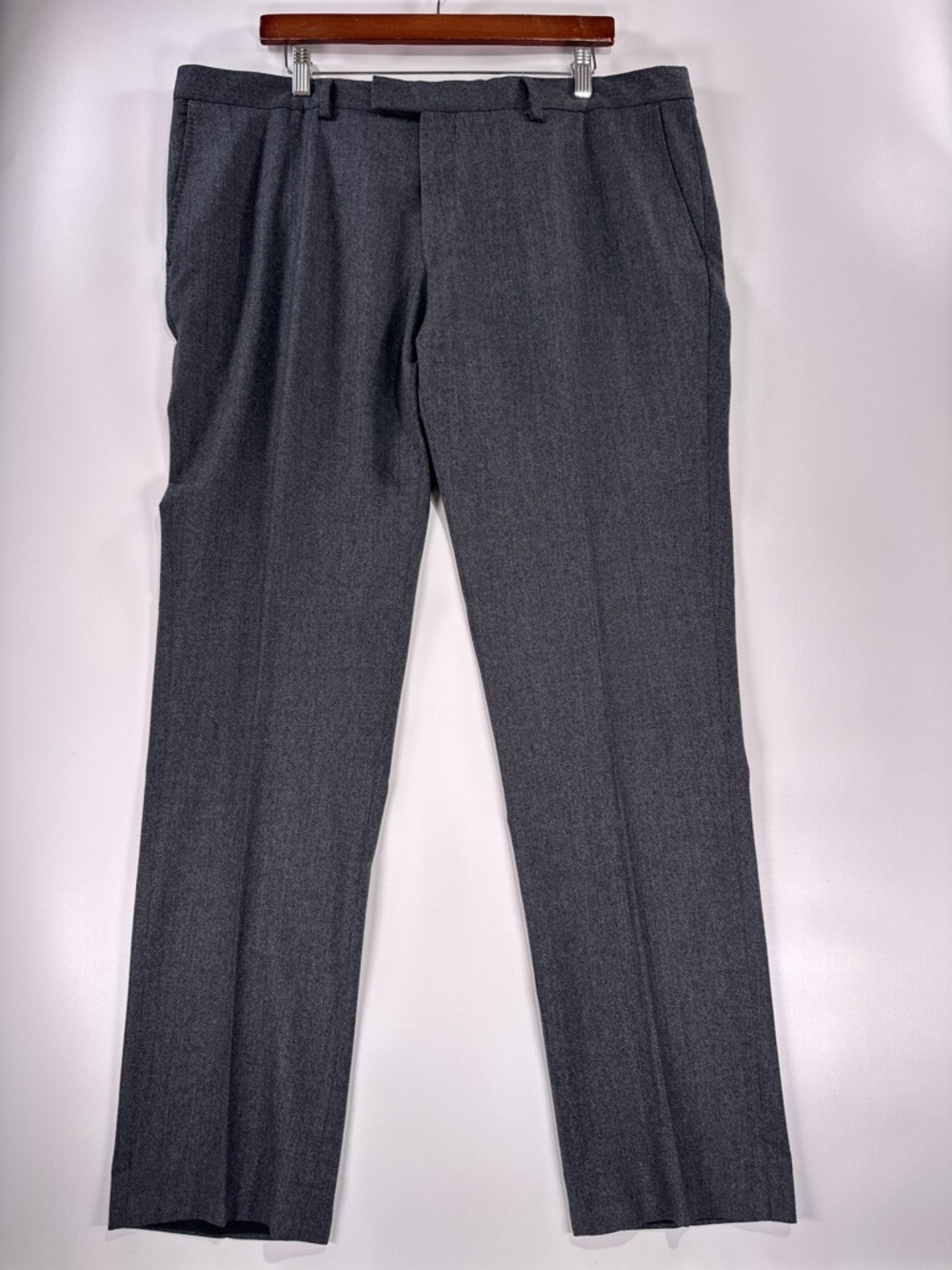 Charles Tyrwhitt 100% Wool Slim Fit Dress Pants Charcoal 40W - Picture 2 of 16